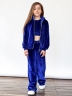 Костюм для девочки из велюра БУШОН SP223, цвет синий