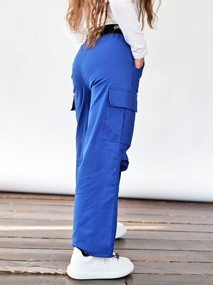 Брюки для девочек БУШОН ST116, цвет электрик