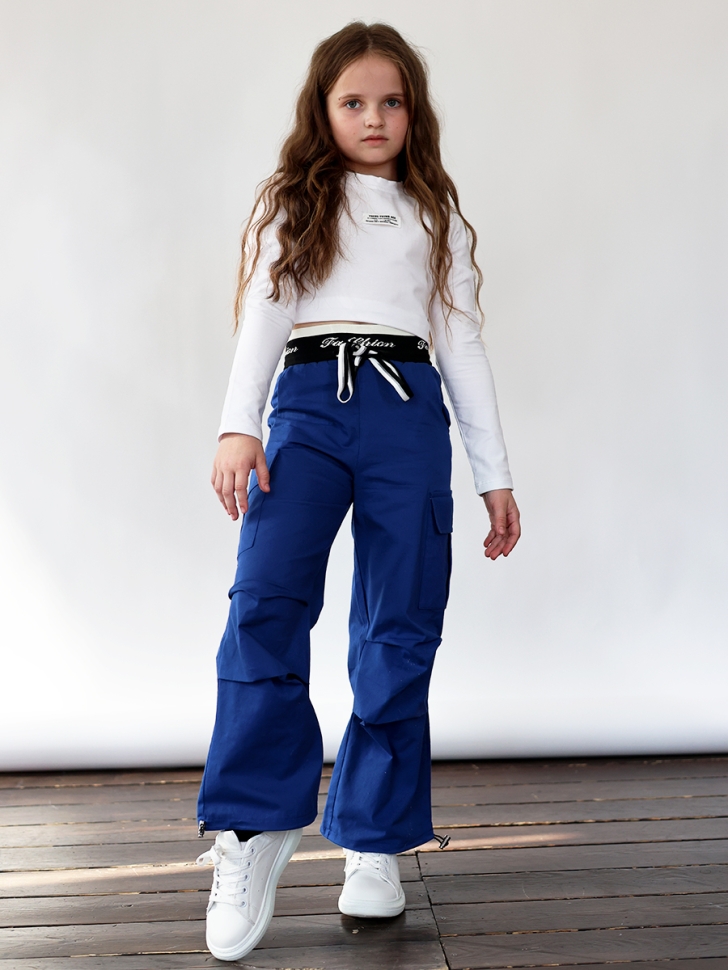 Брюки для девочек БУШОН ST116, цвет электрик