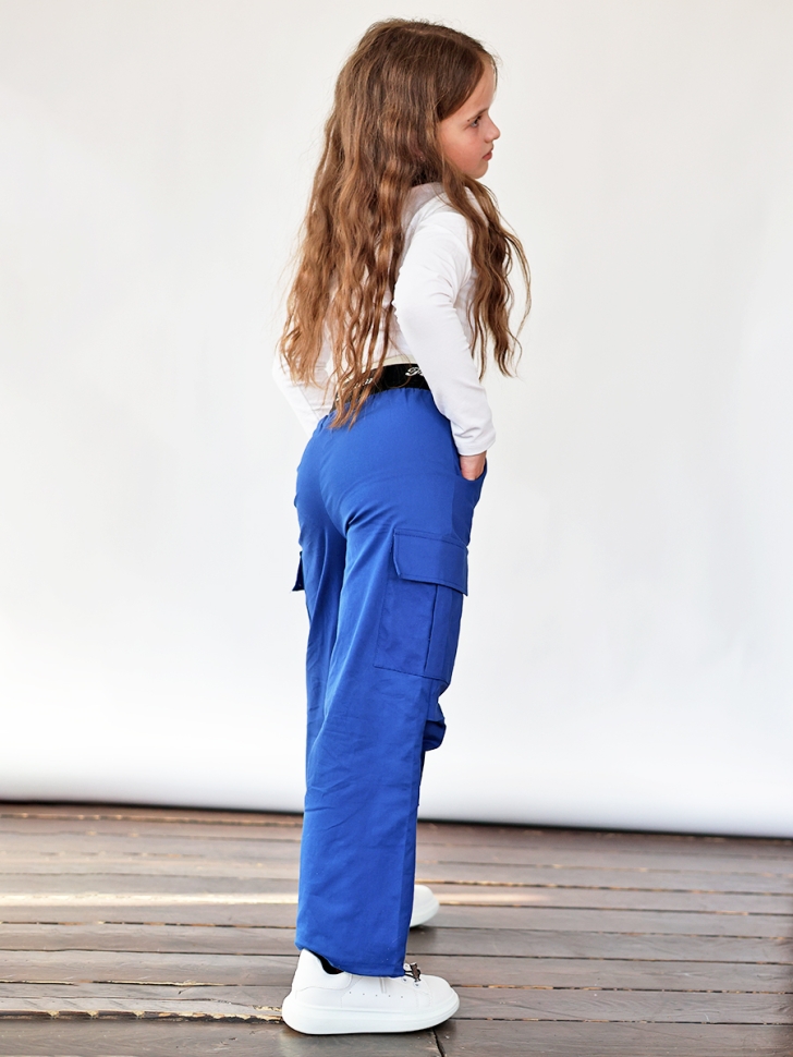 Брюки для девочек БУШОН ST116, цвет электрик