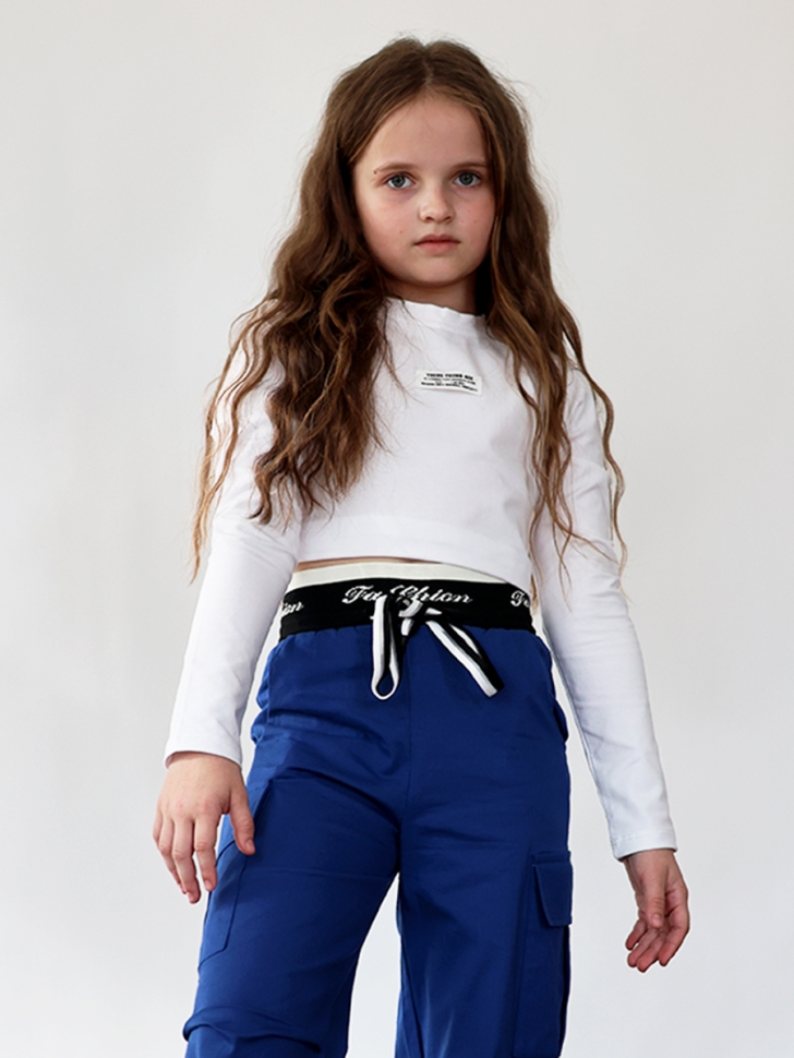 Брюки для девочек БУШОН ST116, цвет электрик