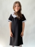 Платье для девочки школьное БУШОН SK10, цвет чёрный 
