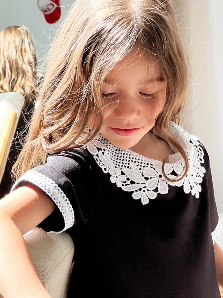 Платье для девочки школьное БУШОН SK10, цвет чёрный 