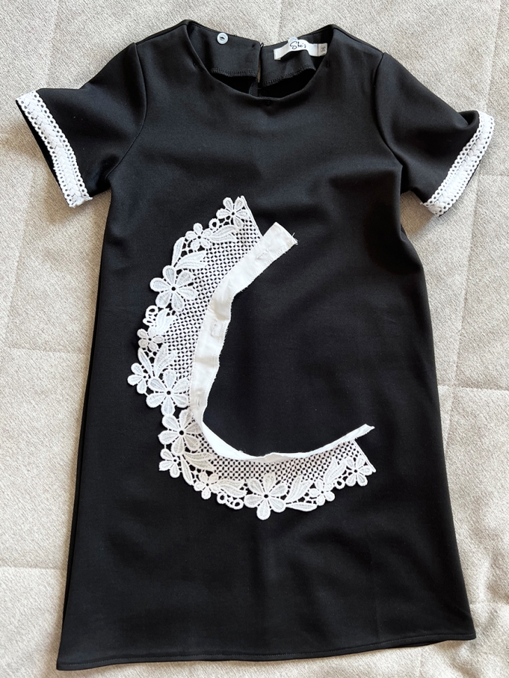 Платье для девочки школьное БУШОН SK10, цвет чёрный 