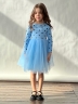 Платье для девочки нарядное БУШОН ST51, цвет голубой
