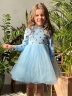 Платье для девочки нарядное БУШОН ST51, цвет голубой