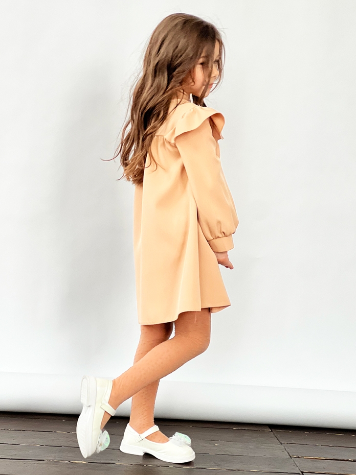 Платье для девочки нарядное БУШОН ST61, цвет бежевый