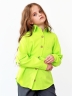 Рубашка для девочки БУШОН, цвет зеленый неон 
