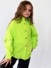 Рубашка для девочки БУШОН, цвет зеленый неон 