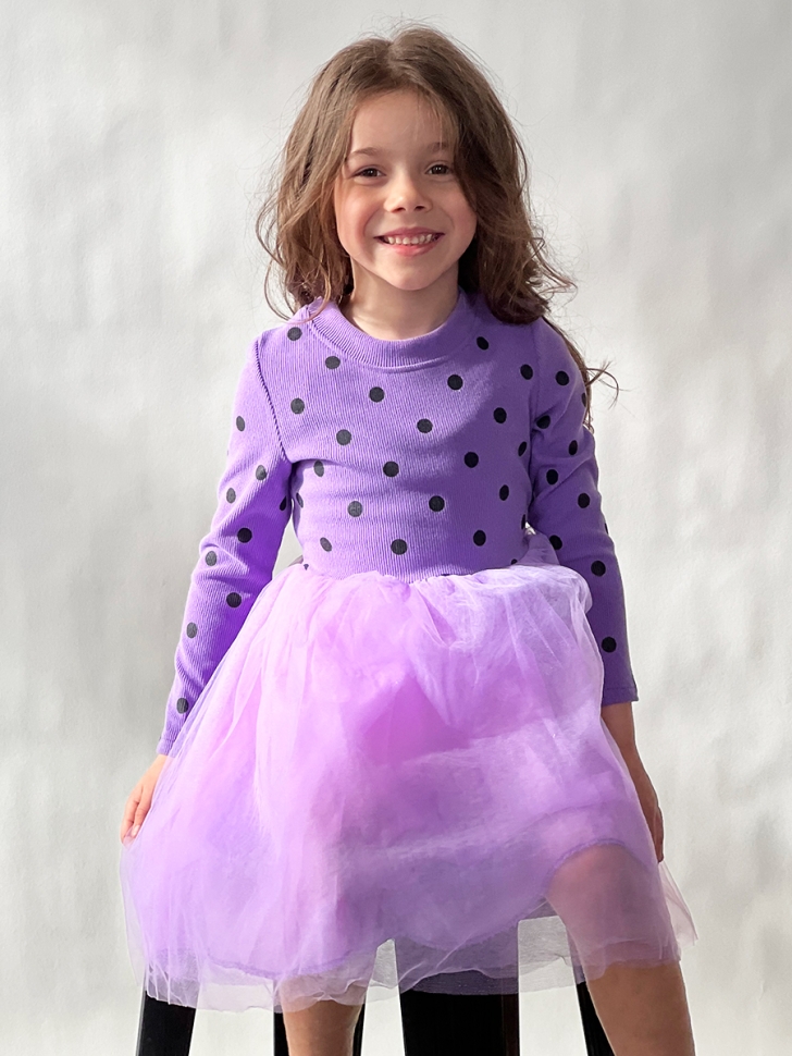Платье для девочки нарядное БУШОН ST51, цвет сиреневый