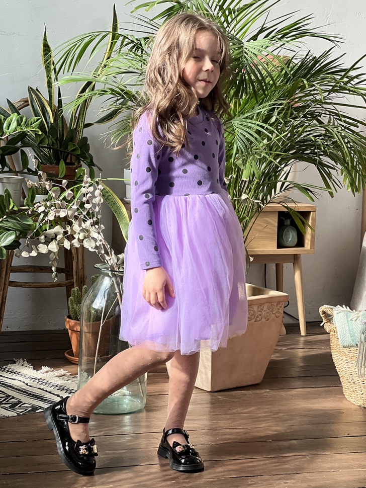 Платье для девочки нарядное БУШОН ST51, цвет сиреневый