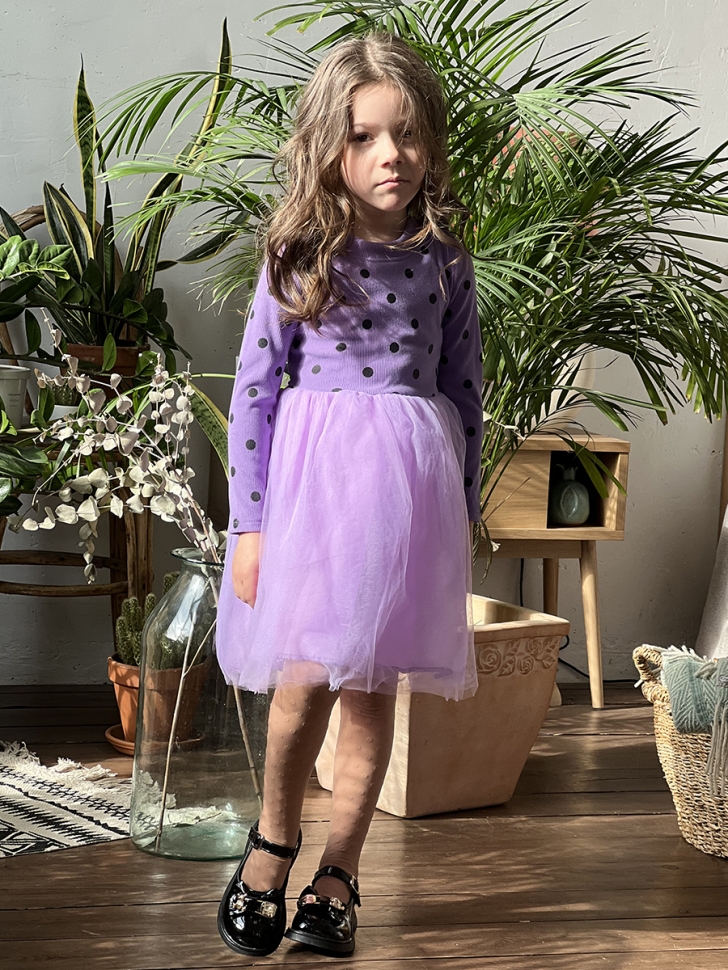 Платье для девочки нарядное БУШОН ST51, цвет сиреневый