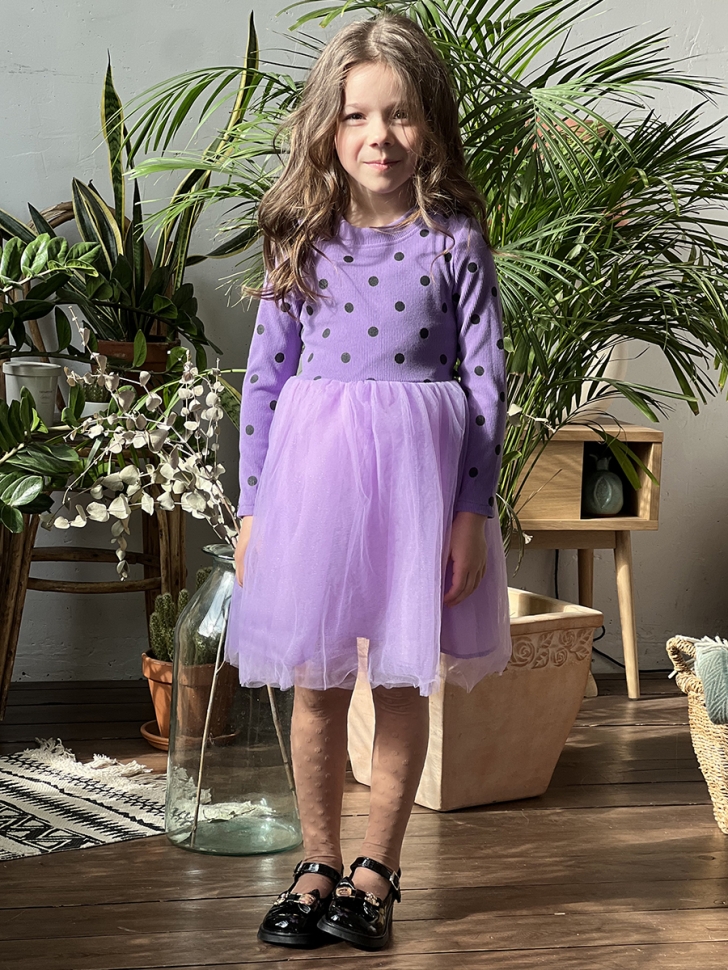 Платье для девочки нарядное БУШОН ST51, цвет сиреневый