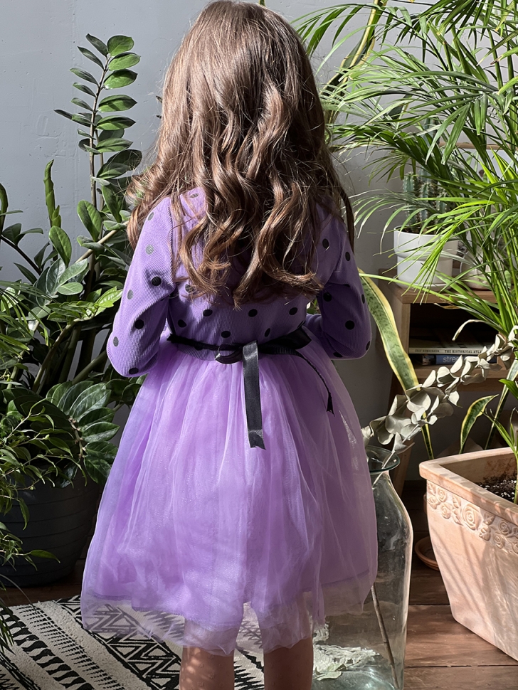 Платье для девочки нарядное БУШОН ST51, цвет сиреневый