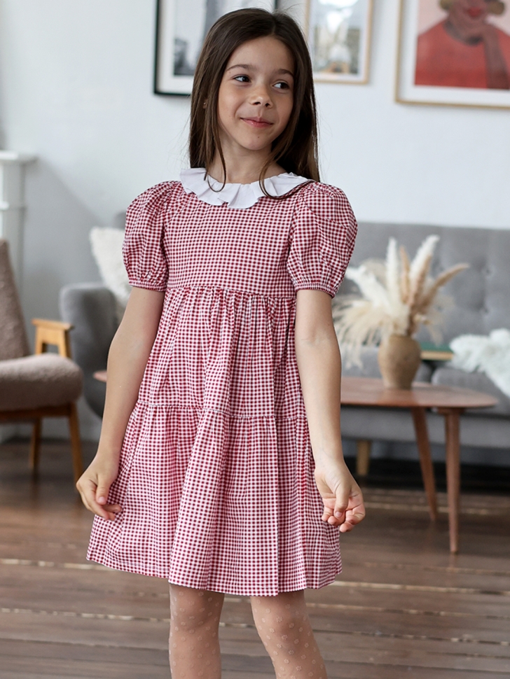 Платье для девочки нарядное БУШОН XB881, цвет розовый