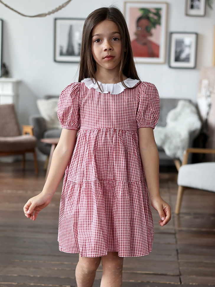 Платье для девочки нарядное БУШОН XB881, цвет розовый