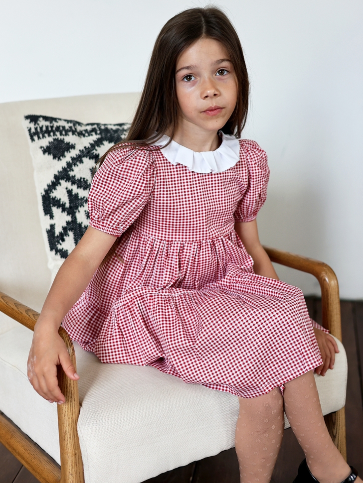 Платье для девочки нарядное БУШОН XB881, цвет розовый