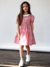 Платье для девочки нарядное БУШОН XB881, цвет розовый