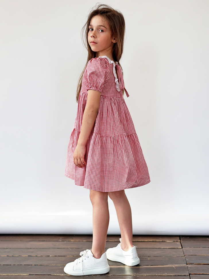 Платье для девочки нарядное БУШОН XB881, цвет розовый