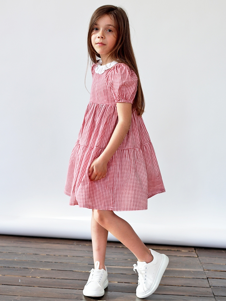 Платье для девочки нарядное БУШОН XB881, цвет розовый