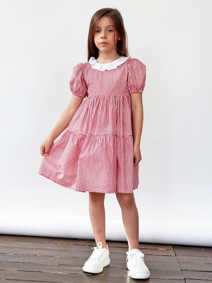 Платье для девочки нарядное БУШОН XB881, цвет розовый