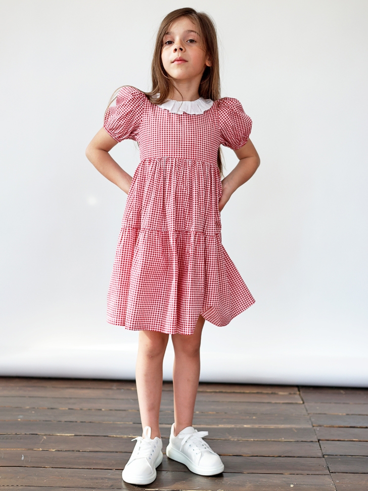 Платье для девочки нарядное БУШОН XB881, цвет розовый