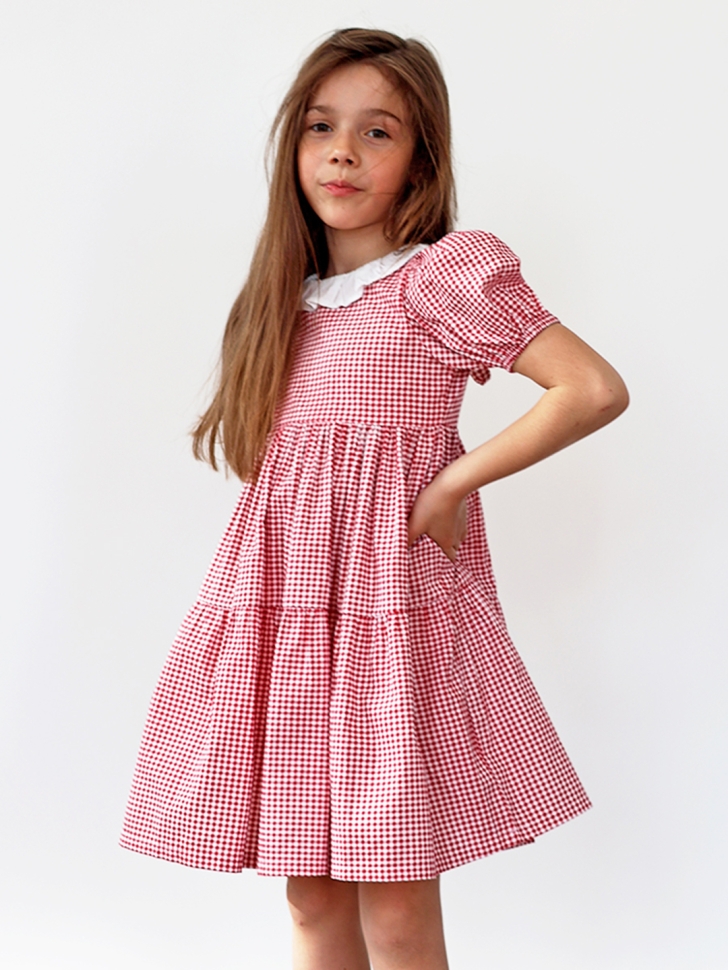 Платье для девочки нарядное БУШОН XB881, цвет розовый