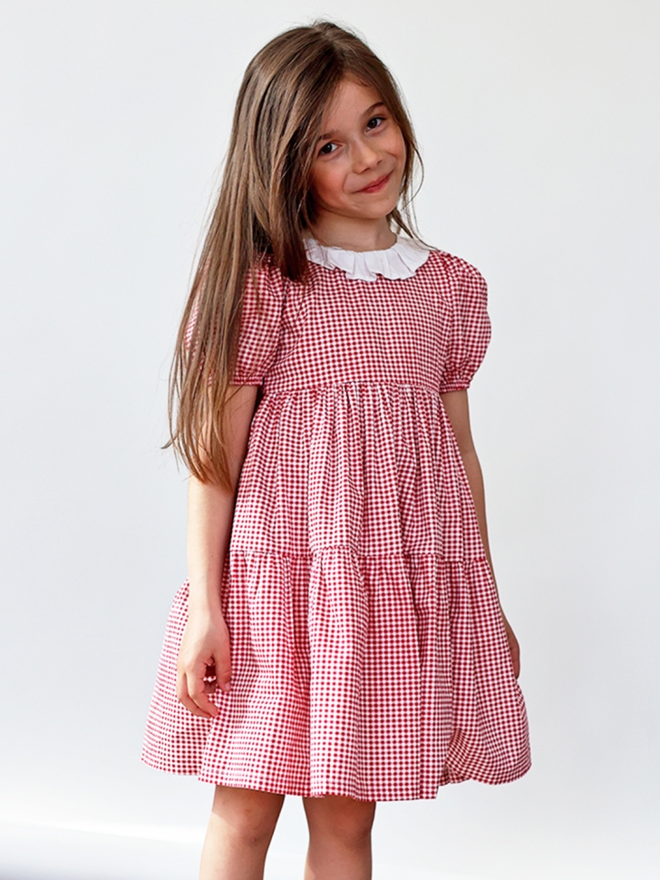 Платье для девочки нарядное БУШОН XB881, цвет розовый