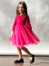 Платье для девочки нарядное БУШОН ST51, цвет фуксия 