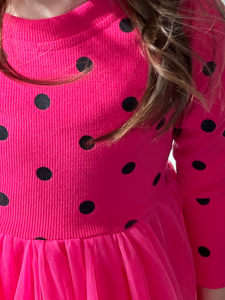 Платье для девочки нарядное БУШОН ST51, цвет фуксия 