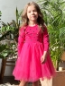 Платье для девочки нарядное БУШОН ST51, цвет фуксия 