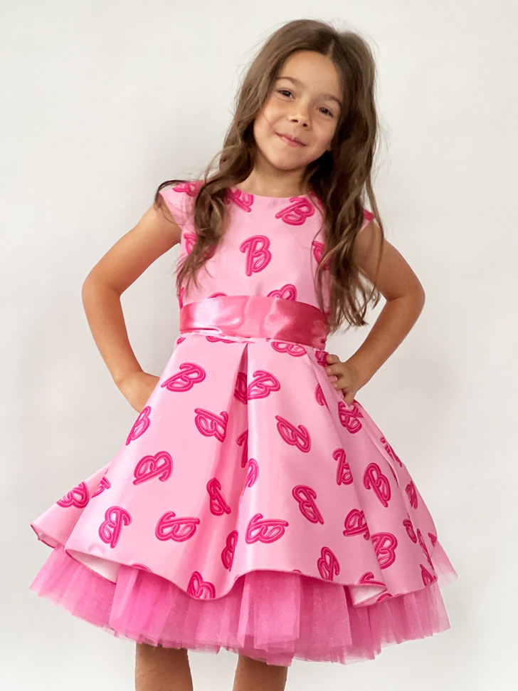 Платье для девочки нарядное БУШОН ST10, стиляги цвет барби 