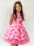 Платье для девочки нарядное БУШОН ST10, стиляги цвет барби 