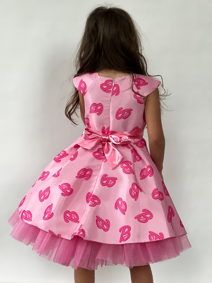 Платье для девочки нарядное БУШОН ST10, стиляги цвет барби 