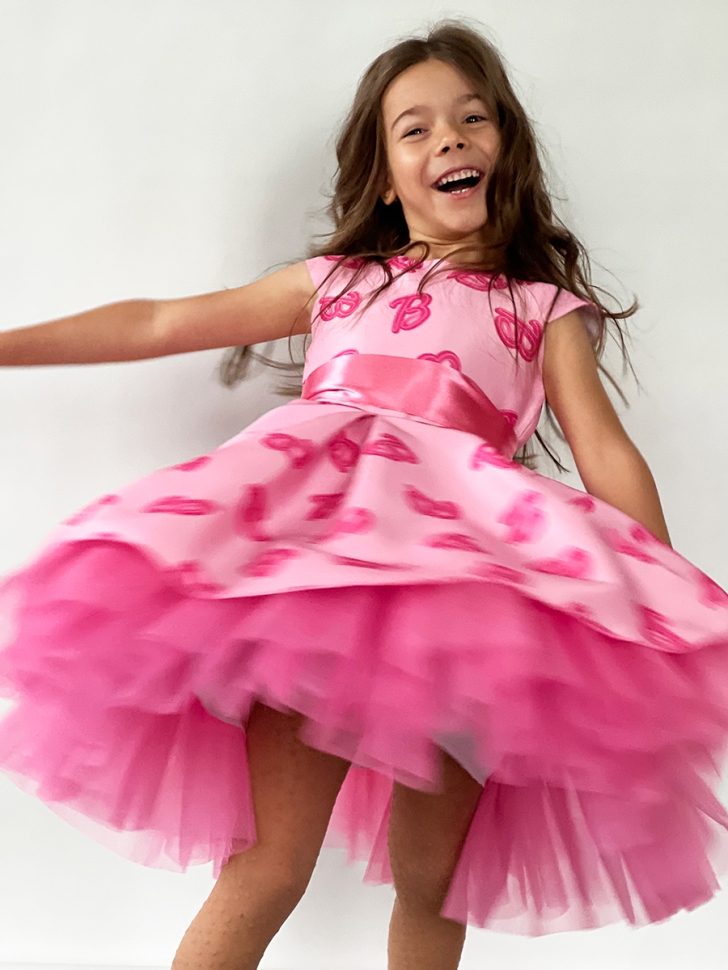 Платье для девочки нарядное БУШОН ST10, стиляги цвет барби 