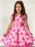Платье для девочки нарядное БУШОН ST10, стиляги цвет барби 
