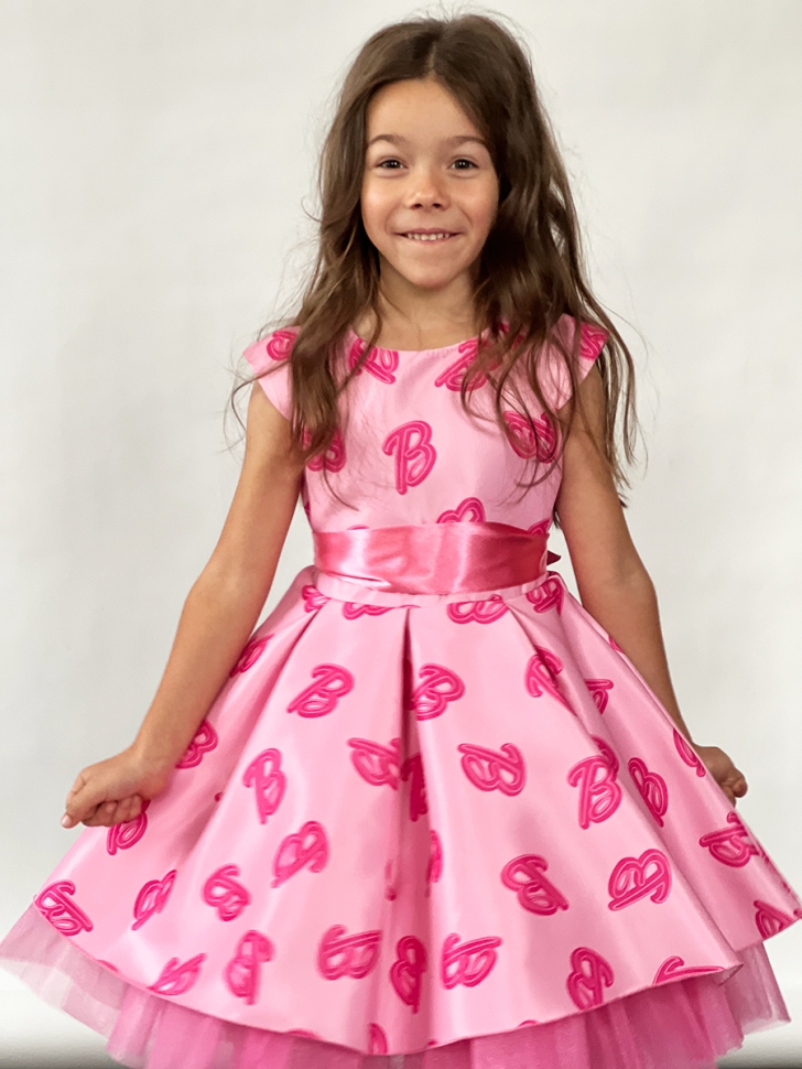 Платье для девочки нарядное БУШОН ST10, стиляги цвет барби 