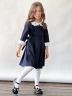 Платье для девочки школьное БУШОН SK14, цвет темно-синий 