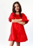 Платье для девочки хлопок БУШОН ST64, цвет красный