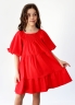 Платье для девочки хлопок БУШОН ST64, цвет красный