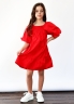 Платье для девочки хлопок БУШОН ST64, цвет красный