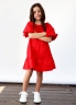 Платье для девочки хлопок БУШОН ST64, цвет красный