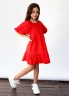 Платье для девочки хлопок БУШОН ST64, цвет красный