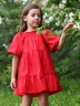 Платье для девочки хлопок БУШОН ST64, цвет красный
