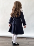 Платье для девочки школьное БУШОН SK15, цвет темно-синий 