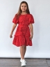Платье для девочки нарядное БУШОН ST62, цвет красный
