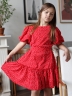 Платье для девочки нарядное БУШОН ST62, цвет красный