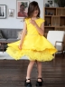 Платье для девочки БУШОН ST35, праздничное цвет желтый